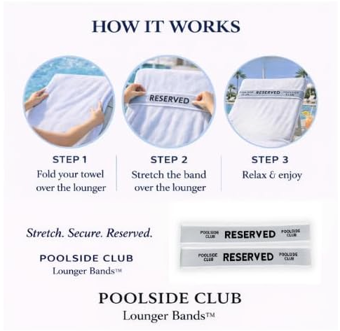 RESERVED Lounger Bands™ – 2 Pack